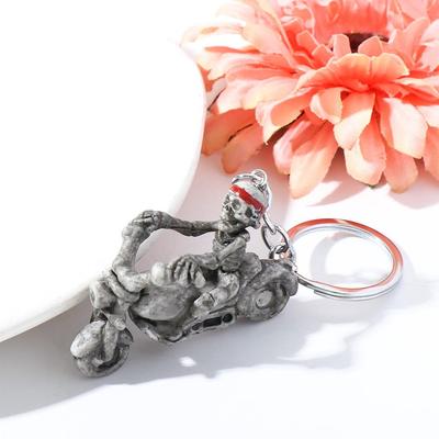 Car Skeleton Keychain Cool Skull Simple Gift Punk Skeleton Pendant Skeleton Skull Key Rings Cranial Keychain Skull Keyring