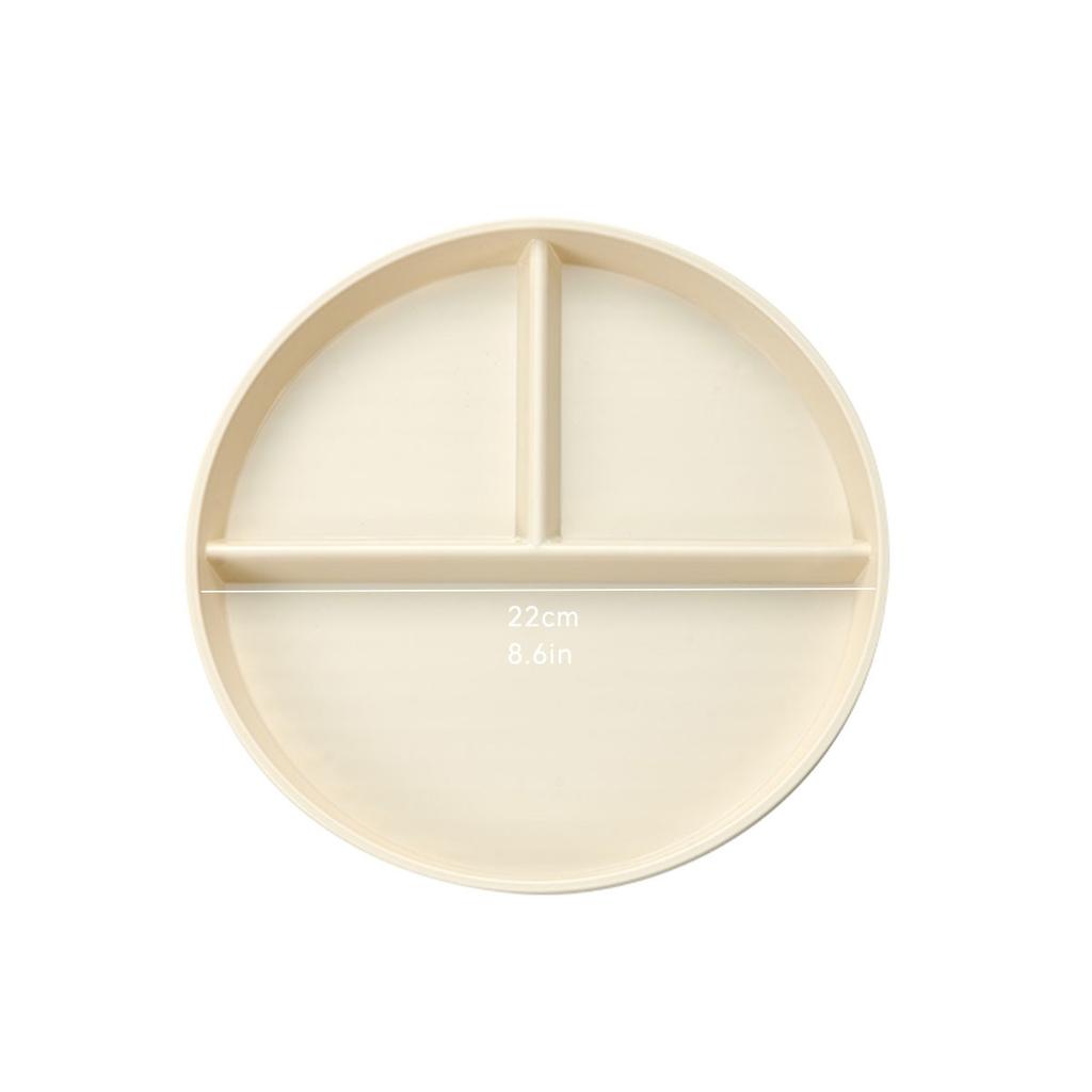 Portion Control Divided Plates for Adults Kids PP Plastic Reusable Food Plate with Dividers Microwave Dishwasher Safe Tableware