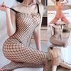 Bodystockings Bodysuit Fishnet Sheer Free-To-Take Off