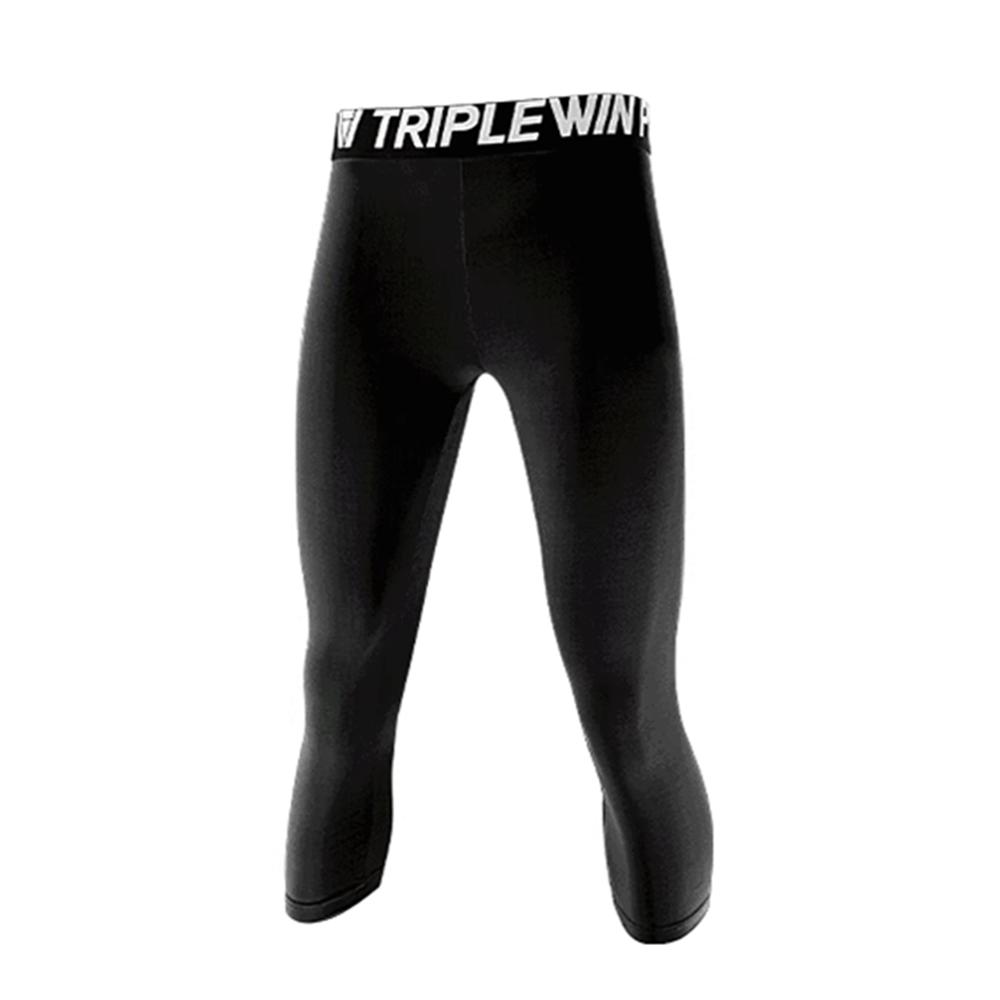 

Женский базовый слой Спортивные укороченные брюки 3/4 Гимнастика Баскетбол Футбол Леггинсы Фитнес Бег Тренировка Быстросохнущие S M L M чёрный