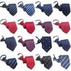 Mens Business Polyester Tie With Arrow Design And Zipper Closure For Office