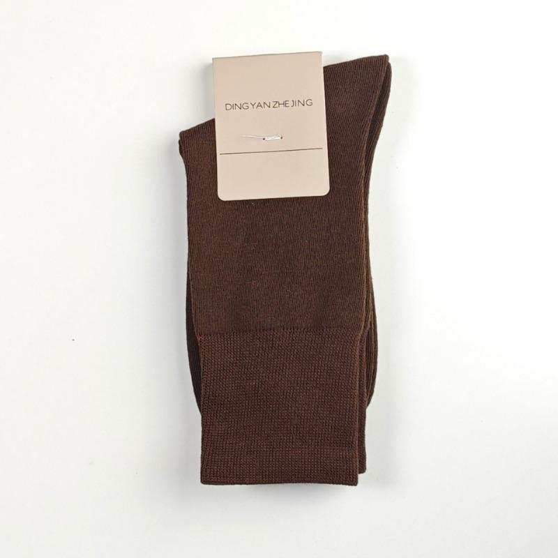 

Женские бесшовные гольфы до середины икры, Антибактериальные и впитывающие пот, Набор послеродовых носков, Однотонные летние длинные носки 1 pair кофейный