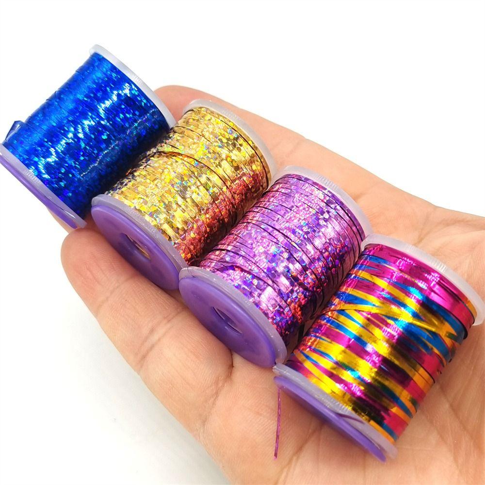 Fly Tying Materials Flat Tinsel 1mm Tinsel Flash Streamer Midges Nymph Thread Fly Tying Materials