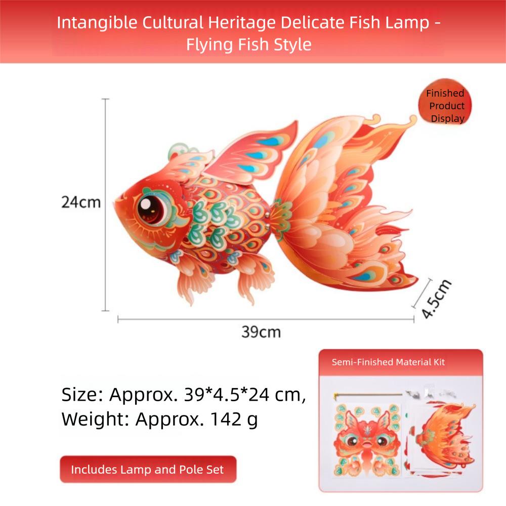 Paper DIY Lantern Material Kit 3D Mid Autumn Lotus Lantern Ancient Style Handheld Lantern  Children