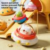 Children's Pressing Flying Saucer Inertia Toy Car Animal Shaped Educational Toy for Infants