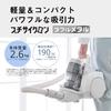 Panasonic Cyclone Vacuum Cleaner MC-SR640K-W, White, with Tangle-Free Brush, House Dust Detection Sensor, and LED Light