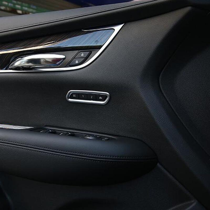 For Cadillac XT5 2016 2017 2018      ABS Plastic Car Seat Memory Switch Frame Trim Auto Interior Accessories