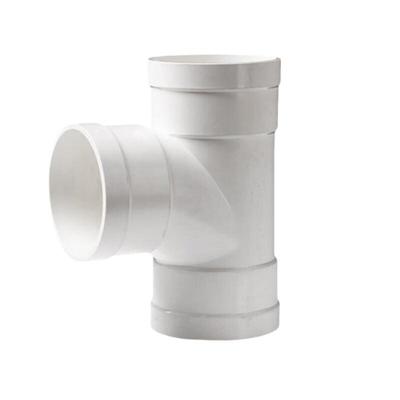 PVC Drain Pipe 90-Degree Tee Connector