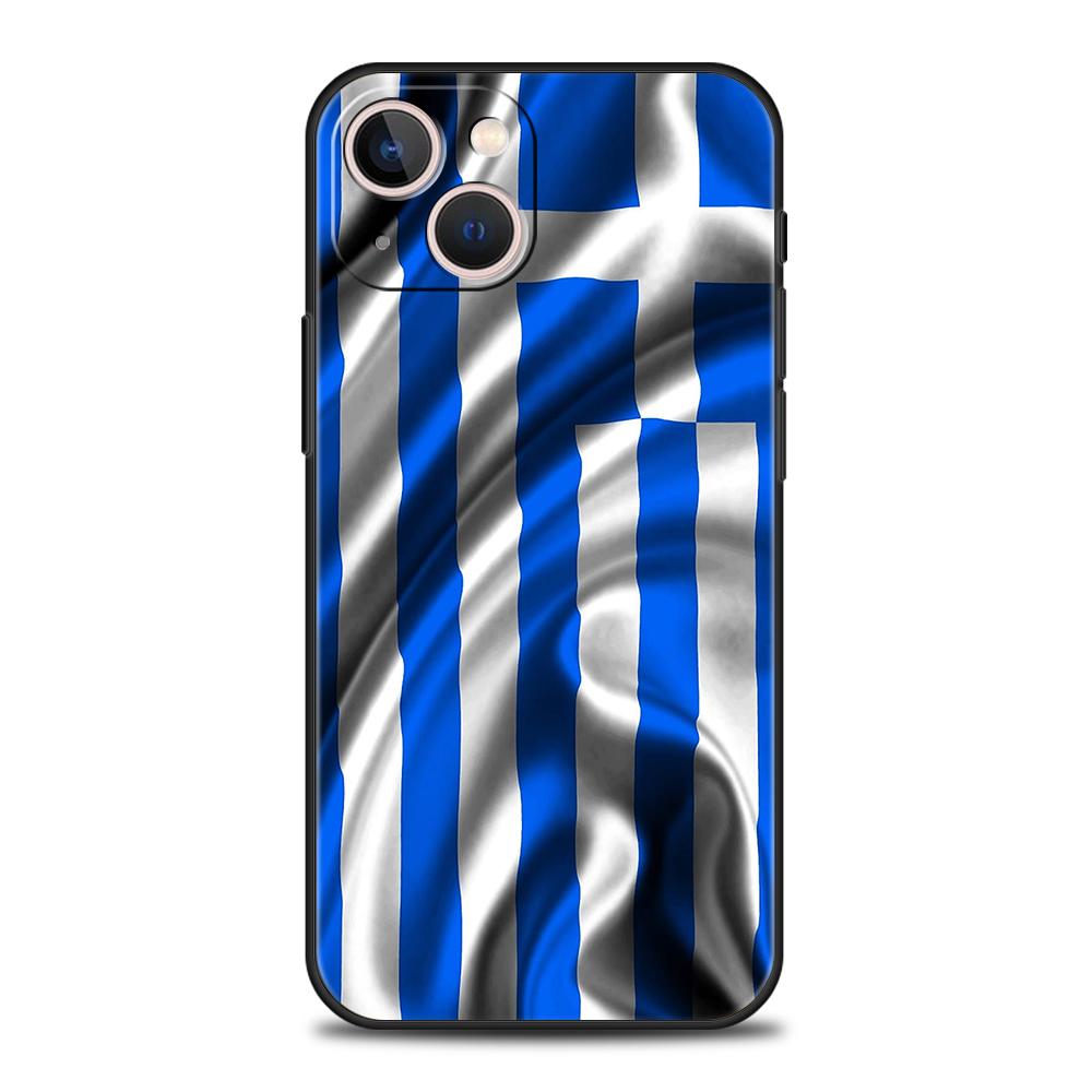 

Греция Греческий флаг Чехол для телефона для iPhone 16 15 14 13 12 Pro Max 11 Pro Max 7 8 Plus XS XR Ударопрочный Мягкий ТПУ Чехол Capas iPhone 11
