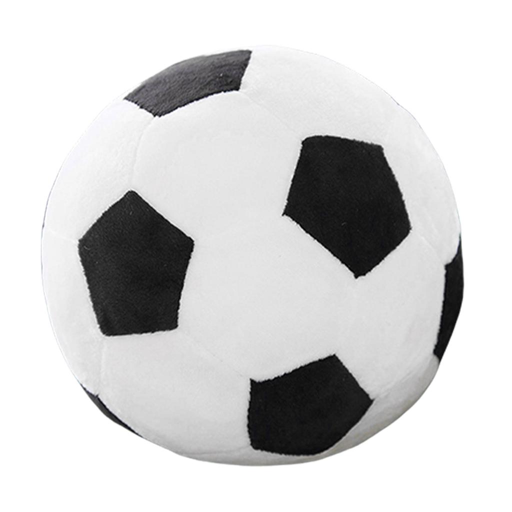 Football Shape Stuffed Pillow Soccer Ball Throw Pillow Washable for Bedroom and Sofa Decoration