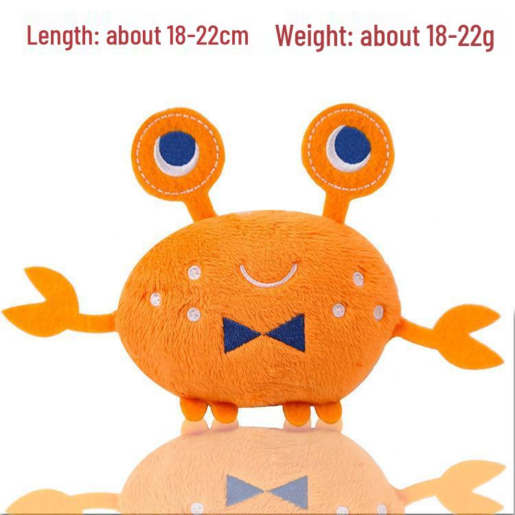 Peluche Bulldog Francese con Palla Squeaky e Giocattolo con Corda per Gatti e Gattini - Resistente al Morso, Design Cartoon Frutta