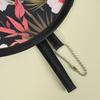 Round Folding Fan Japanese Style Collapsible Fan Hand Fan Portable Fan  Beach Use
