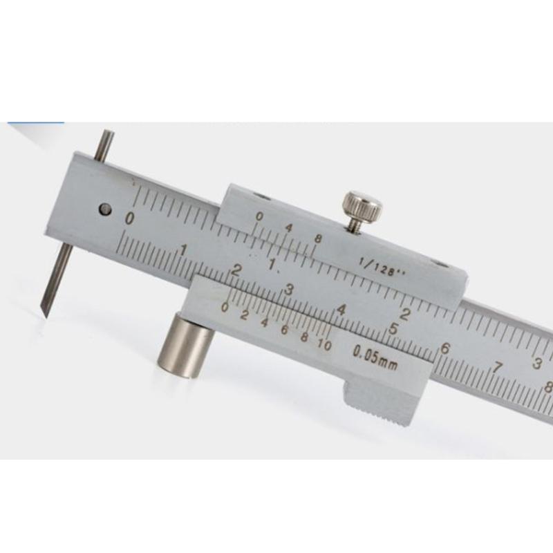 Metal Verniers Calipers 8in 200mm Stainless Steel with Engraveds Scale for Scribing Iron Wood and Other Surfaces