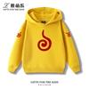Sudadera con capucha infantil con estampado divertido de Naruto Uzumaki, sudadera informal de otoño/invierno para niños y niñas.