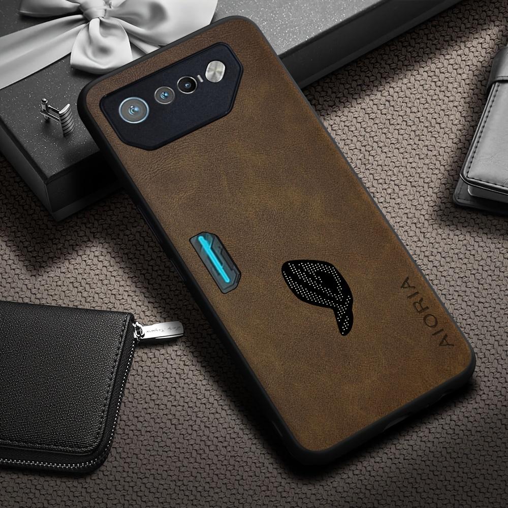 Phone Case: Luxury Retro Synthetic Leather Phone Case for Asus ROG Phone 9 8 7 6 Pro Matte Soft Bumper Hard Back Cover Fashion Protective Case