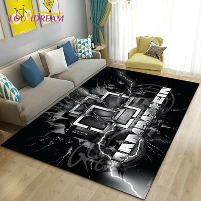 R-Rammstein Rock Band Area Rug Large,Carpet Rug for Living Room Bedroom Sofa Doormat Decoration,Kitchen Non-slip Floor Mat 3D