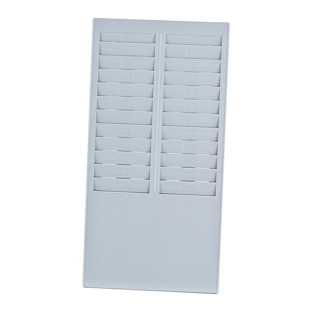 Bisofice Time Card Rack Wall Mount Holder 24  Slot For Attendance Recorder Punch Time  Timecard Holder Wall Mounted