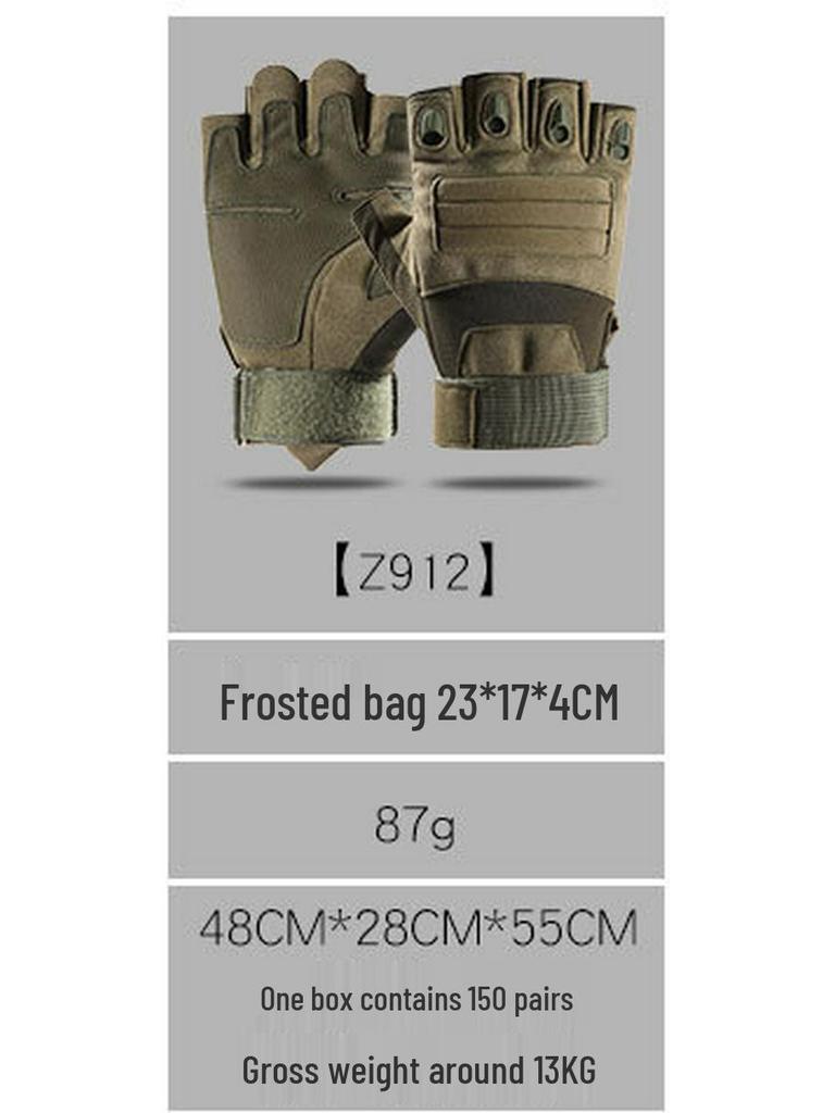 Pánské venkovní taktické rukavice Z902 s polovičními prsty pro cyklistiku, sport a vojenský výcvik