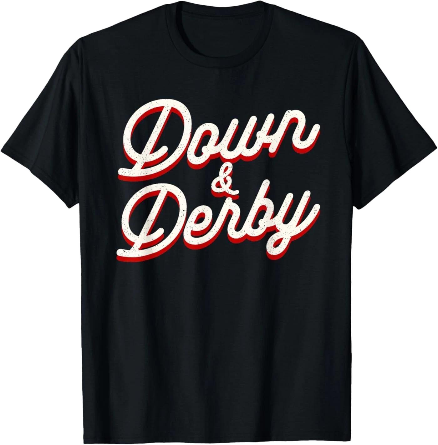 Funny Horse Racing Vintage Down and Derby KY Derby Horse T-Shirt M