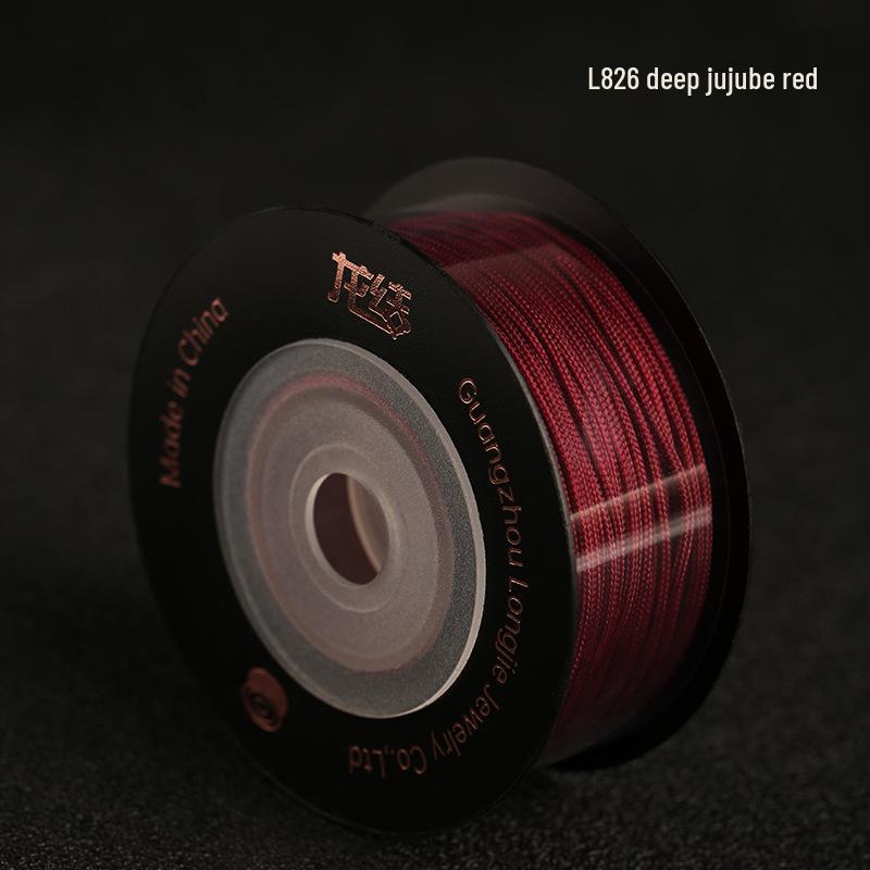 Dragon Knot High-A Jade Thread: Eco-friendly, Colorfast Jewelry Weaving Cord, 79 Colors, Handmade DIY Bracelet Material.