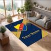 Djurgårdens IF Printed Crystal Velvet Rug Non‑Slip Crystal Velvet Carpet For Sofa Bedroom Indoor Home Decoration