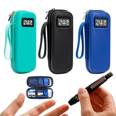 Frigorifero per Insulina con Display Digitale della Temperatura, Raffreddatore Portatile per Insulina con 2 Ghiaccioli a Lunga Durata per 46246 Ore di Raffreddamento, Approvato dalla TSA