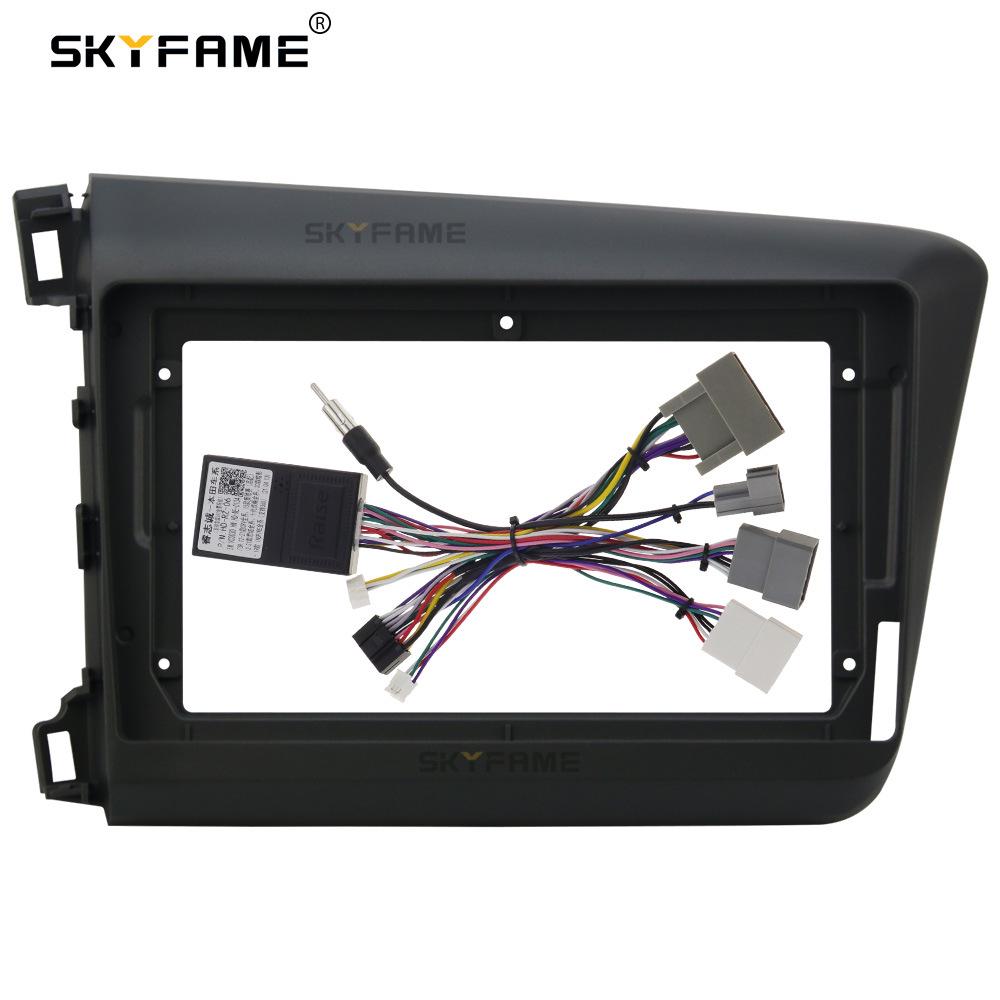 SKYFAME Fascia Kit for 2012-2015 Honda Civic Audio/Navigation Face Frame