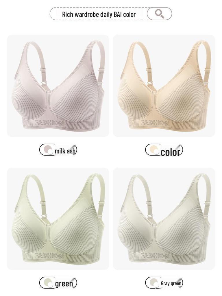Seamless Wireless Push-Up Bra for Women and Girls: Adjustable, Comfortable, and Lightweight for Summer