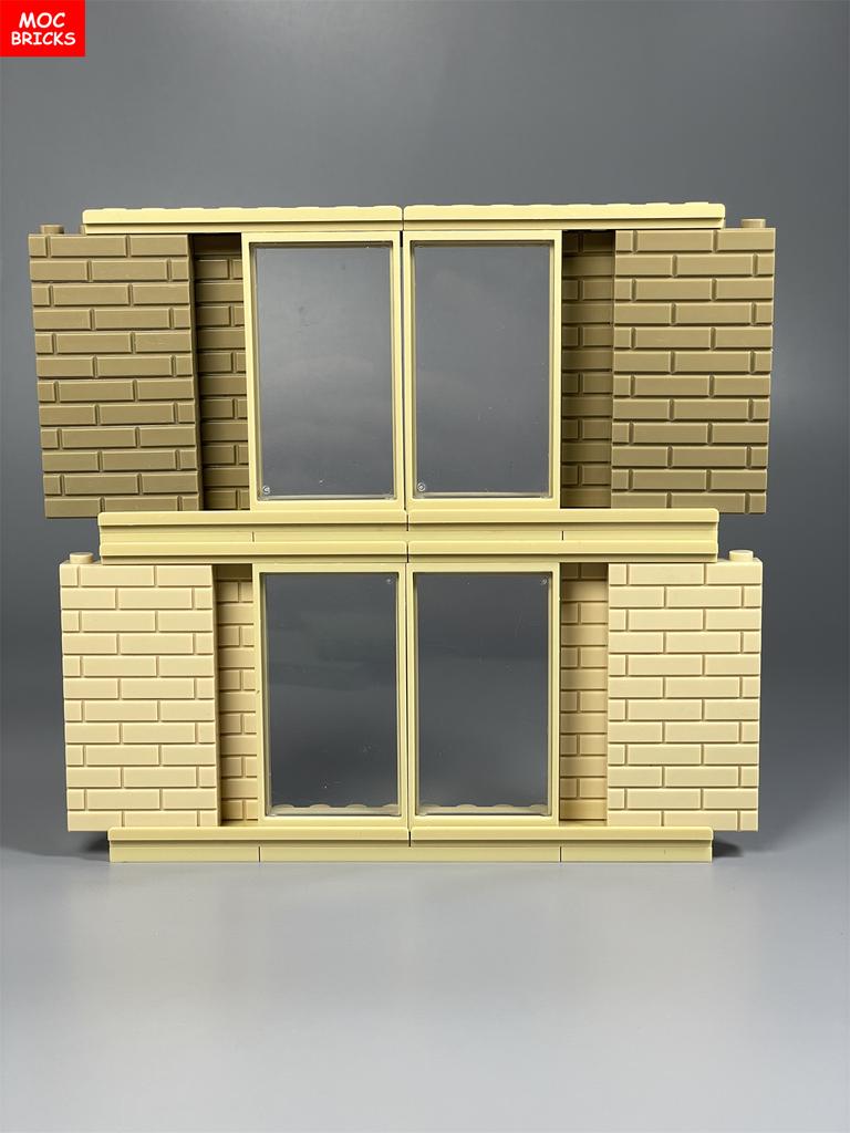 Mattoncini MOC Porta Scorrevole su Rotaia Telaio 1x4x6 60596 92589 Muro di Casa Particelle Assemblate Blocco da Costruzione Giocattolo di Plastica per bambino