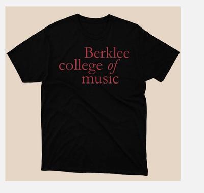 Berklee College of Music Design T-shirt Black Size S To 5XL