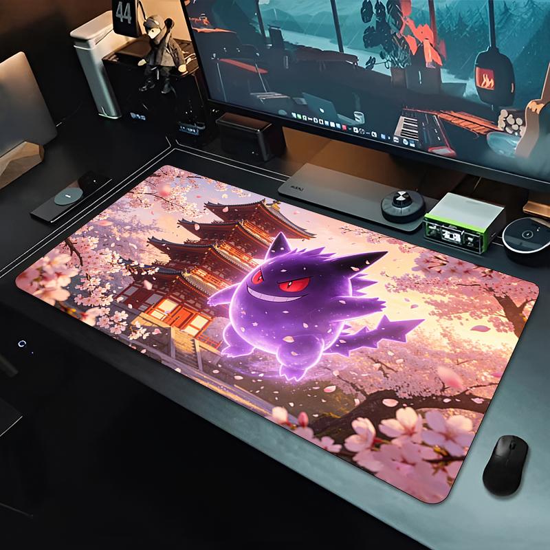 Office Mouse Pad Gamer Highquality natural rubber base PC Computer Desk Mat Pokemon Gengar Gaming Accessories Extended Mousepad