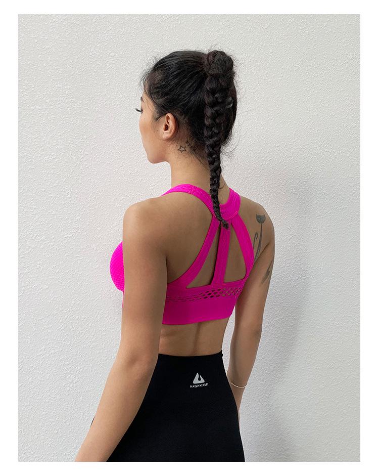 2025 Damen Stoßfester Sport-BH für Laufen Fitness Yoga mit Schönem Rückendesign