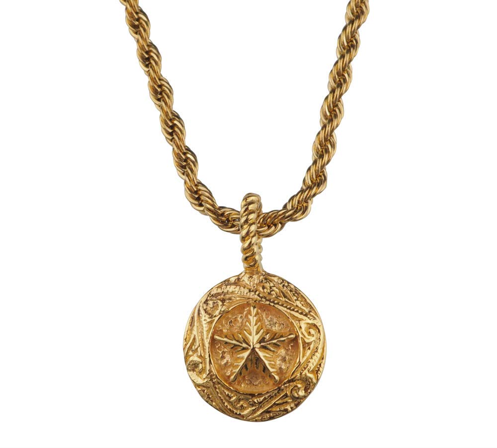 

Avalent Necklace Star Necklace Star Gold Coin Necklace Scroll Gold Necklace Silver 925 Pendant Men s Men s