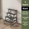 Stainless Steel Metal Flower Step Display Stands Balcony Flower Room Plant Rack Waterproof Multi-Layer Ladder Shelf