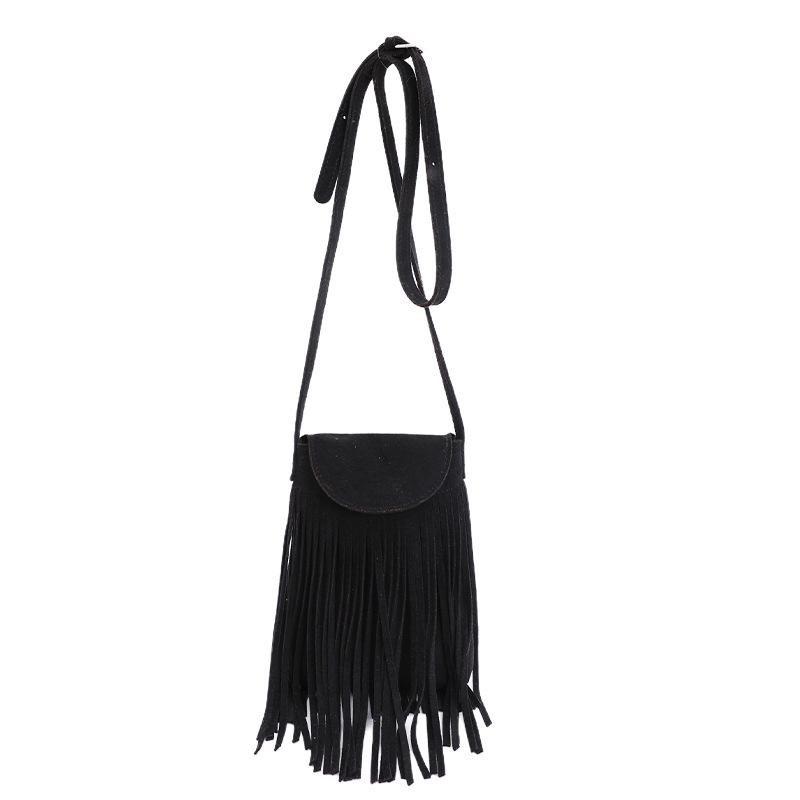 New Tassel Mobile Phone Bag Retro Trend Shoulder Crossbody Small Square Bag Spring and Summer Fashion Women's Bag