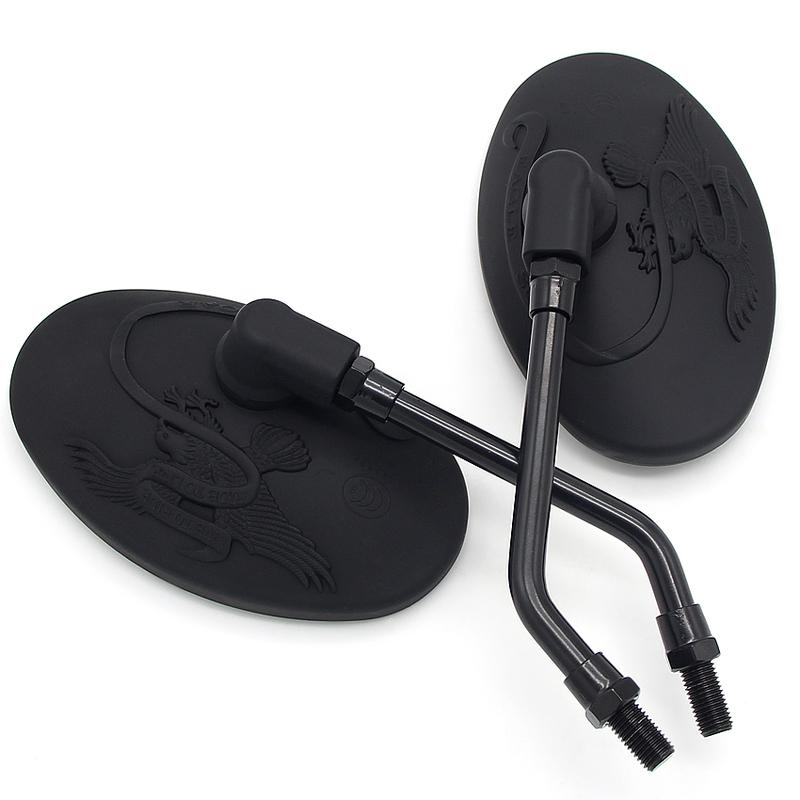 Motorcycle Rearview Mirror 10mm Side Mirror For Kawasaki EL250 EN400 EN450 EN500 VN250 VN400 Vulcan Classic VN750 VN800 VN900