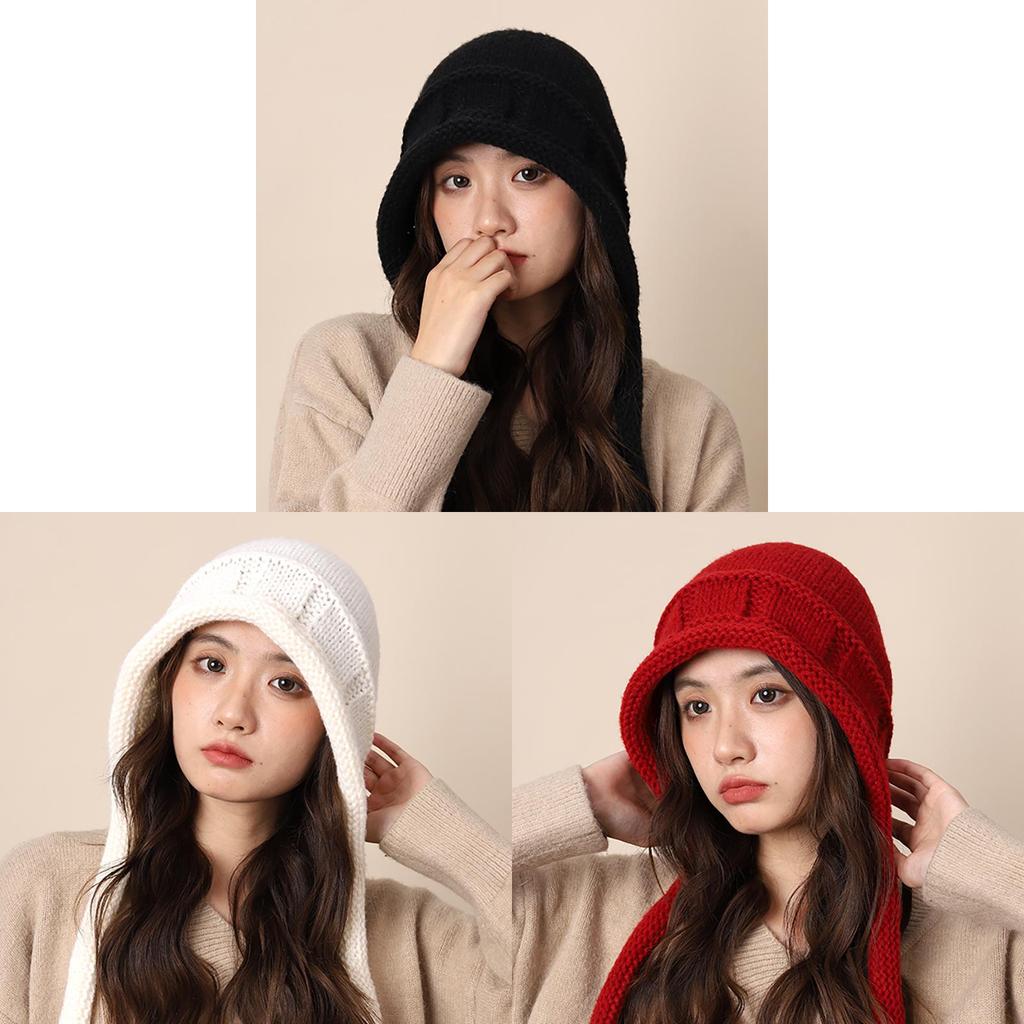 Winter Knit Beanie Hat For Women With Warm Ear Covering And Small Face Effect