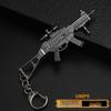 PUBG Peace Elite Chicken Dinner Anime Keychain Alloy Model Gun Toy Pendant