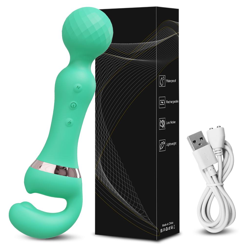 3 In 1 AV Wand Vagina Vibrator for Women Clitoris G-Spot Nipples Stimulator Female Masturbator Adult Goods Sex Toy for Women