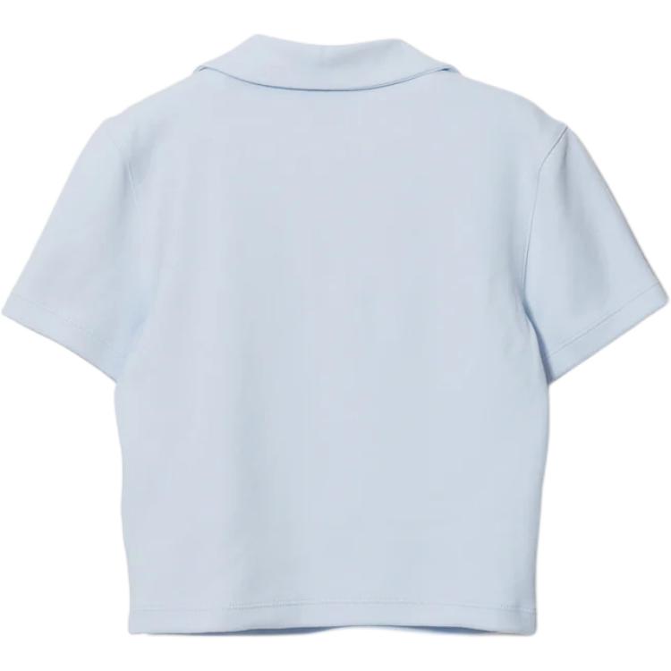 Nike Sportswear Embroidered Slim Fit Short Sleeve Polo Shirt Women Tops Blue DV7885-423