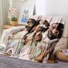 1PC KATSEYE Patterned Flannel Blanket Suitable For All Seasons for Home Decor Warmth and Comfort Gifts Holiday Present
