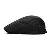 Autumn Winter Leather Warm Beret Men's British Retro Progressive Cap Newsboy Cap