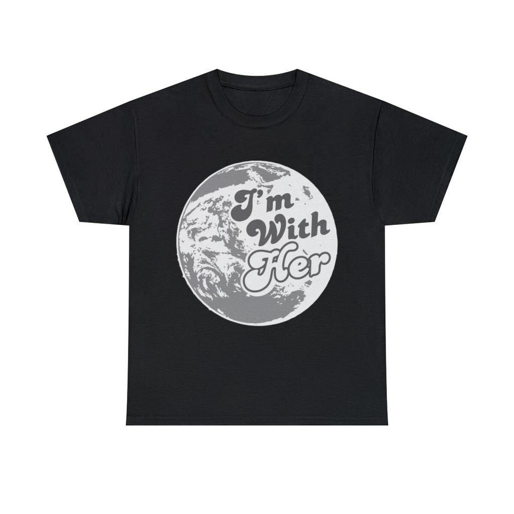 I'm With Her Mother Earth Graphic Tee Shirt, S-5XL
