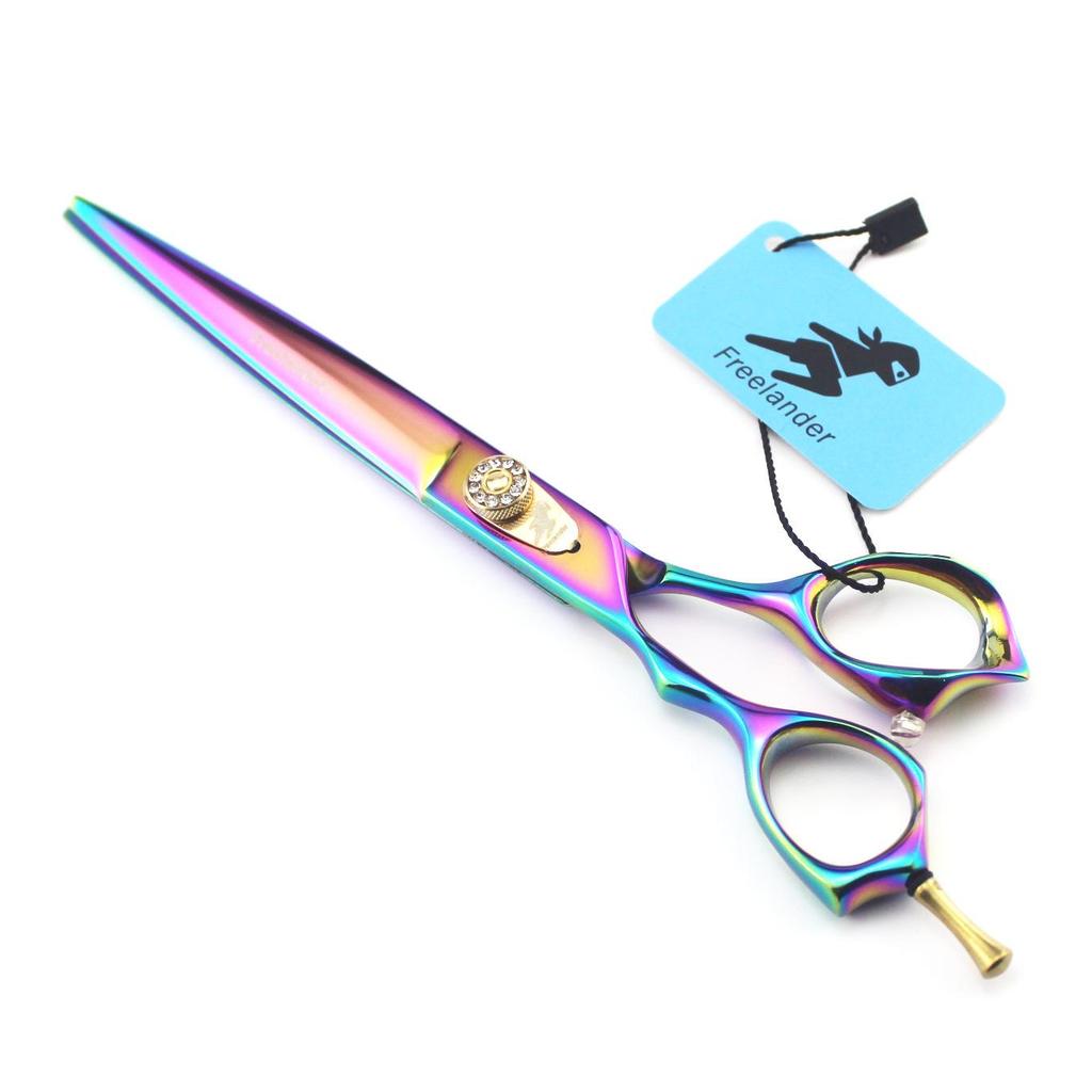7.5" God Walker Color Plating Left-Hand Pet Shears with Bag