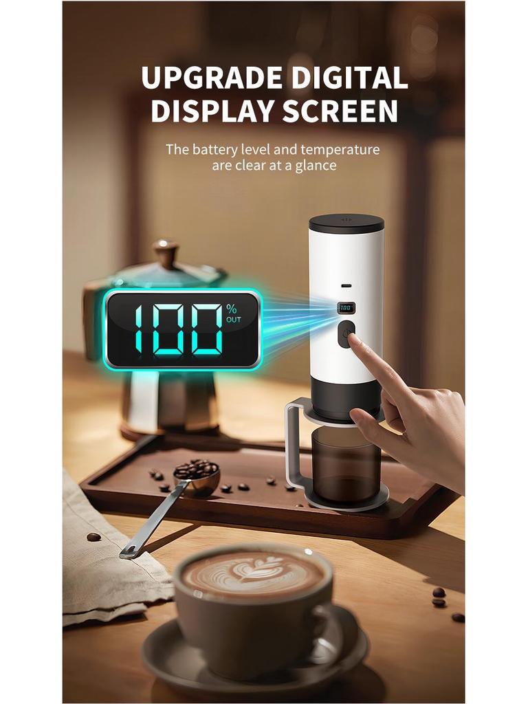 Portable Car-Mounted Espresso Machine - Outdoor Wireless Coffee Capsule Maker 2025, Made in Italy