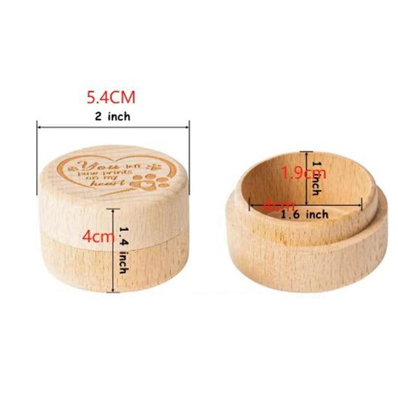 Dog Hair Keepsake Box Wood Pet Hair Keepsake Box Durable Pet Memorial Box Tooth Collection Memorial Box For Dog And Cat Ashes