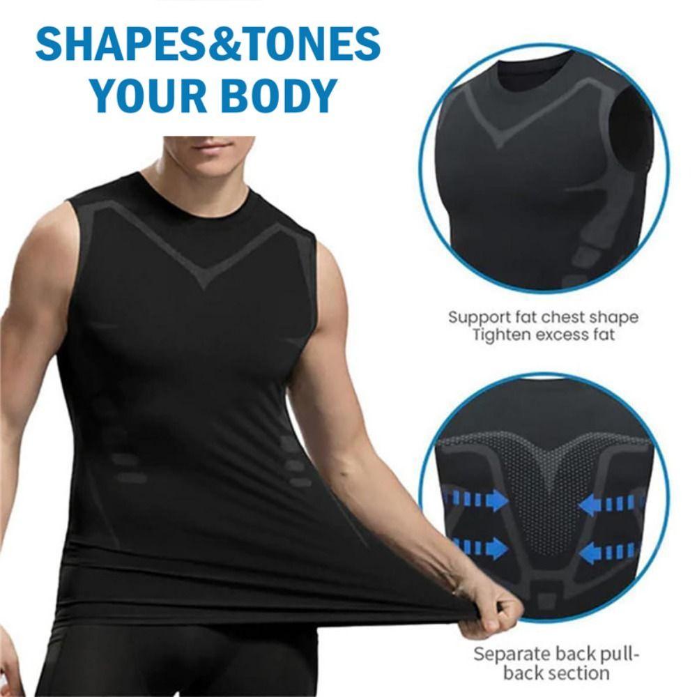 Vest Body Shape Ionic Shaping Vest Compression Shirts Tank Top  Basketball Train