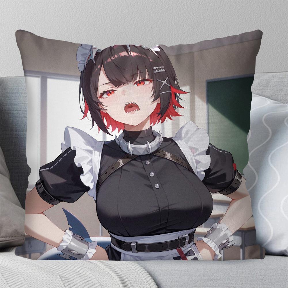 Game Zenless Zone Zero Ellen Joe Pillow Case Square Pillow Bedroom Sofa Leisure Comfort Cushionliving Room Home Decoration 40X40