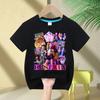 Summer kid Tops Fashion Baby Clothes Children Short Sleeve Tshirt Kpop Demon Hunte rs Saja Boy Print Casual Kids TShirt Girls
