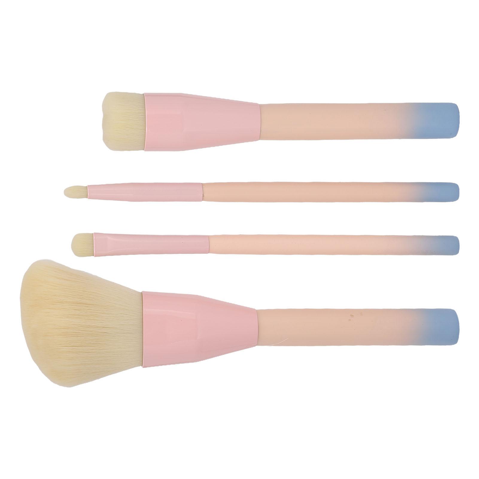 

4pcs Cosmetic Brush Set Portable Soft Bristle Fine Cut Cosmetic Brush Set Makeup Tool